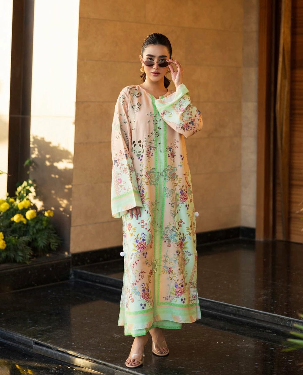 Premium Khizra Co-Ord 2PC – Silky Lawn