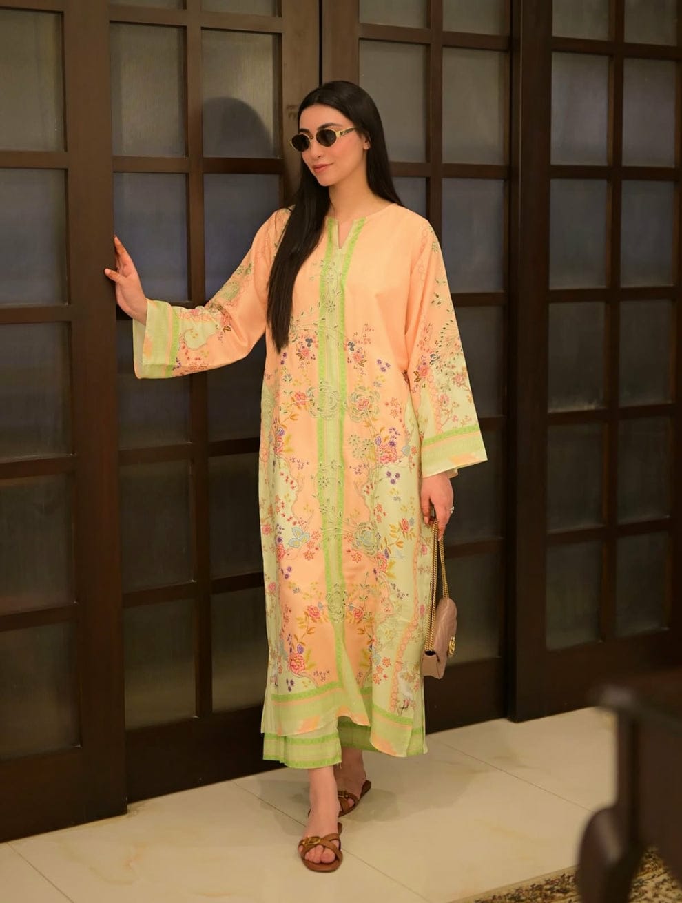 Premium Khizra Co-Ord 2PC – Silky Lawn