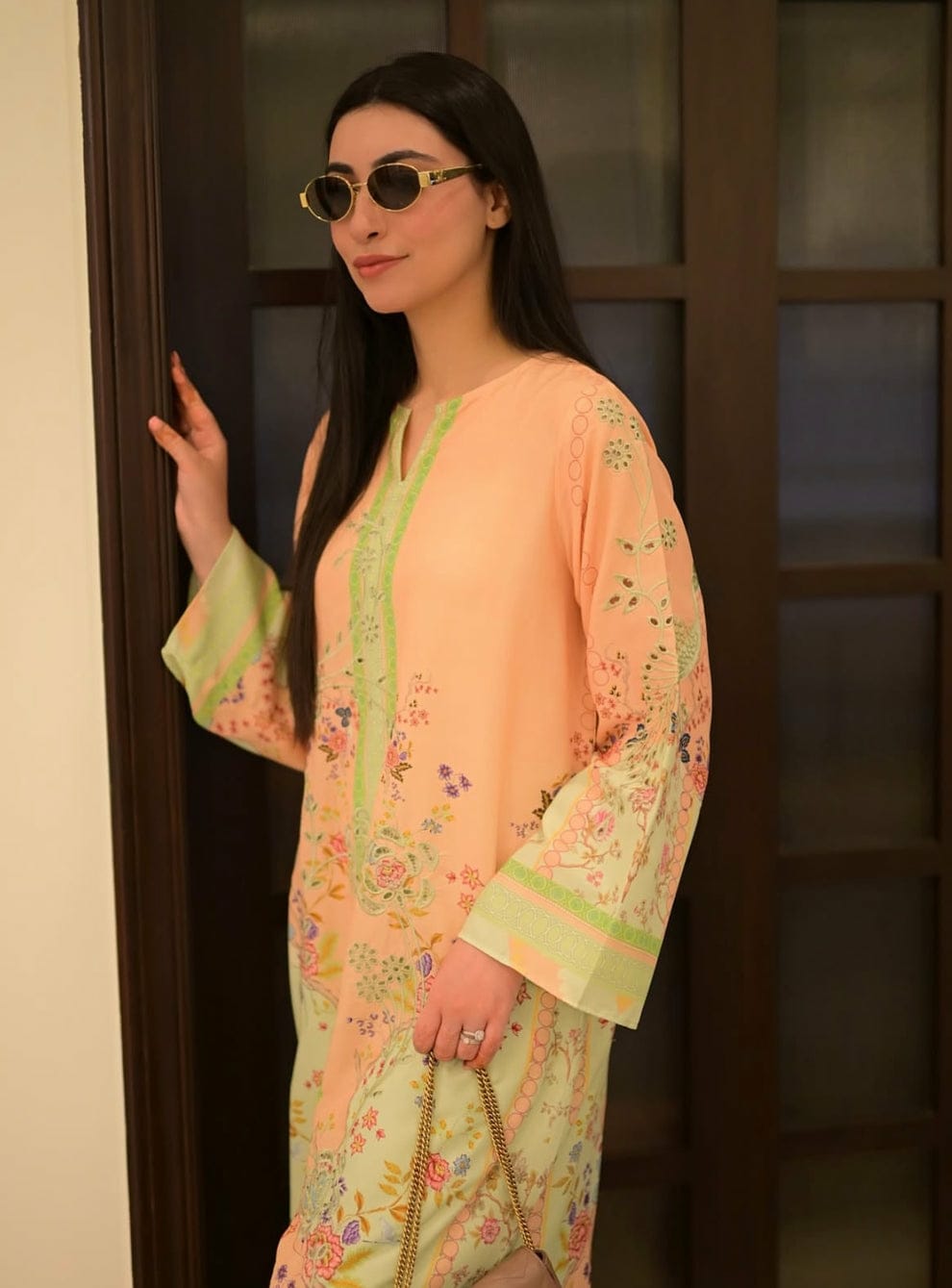 Premium Khizra Co-Ord 2PC – Silky Lawn