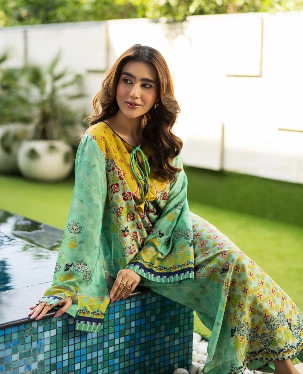 Premium Hiza Co-Ord 2PC – Silky Lawn