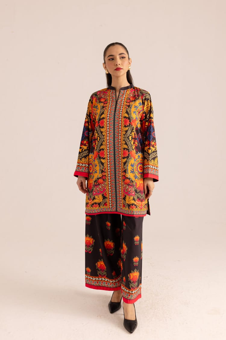 Ethnic Digital 2PC – Winter Linen Stitched Co-Ord Set