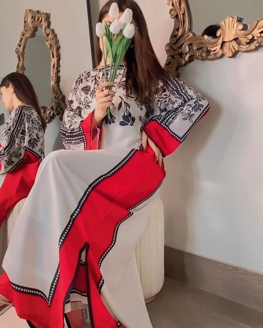 Fusion Varzah Long Edition Kaftan 2PC Suit – Silky Lawn