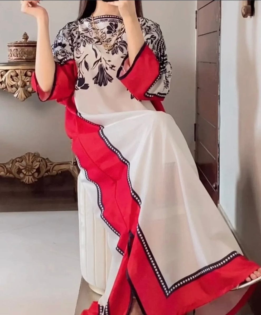 Fusion Varzah Long Edition Kaftan 2PC Suit – Silky Lawn